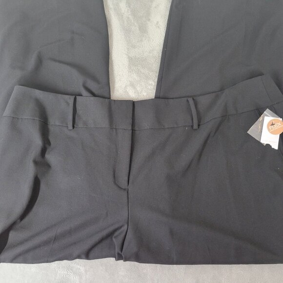 Lane Bryant Womens Pants 28 Plus Black Wide Leg Stretch High Rise BLA94E - Picture 3 of 10